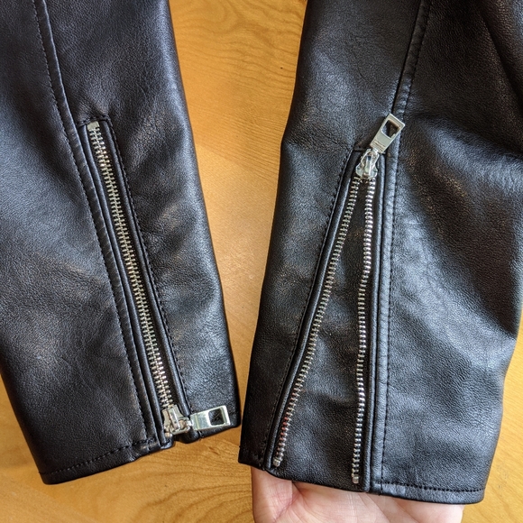 Zara Large leather jacket - Picture 4 of 9